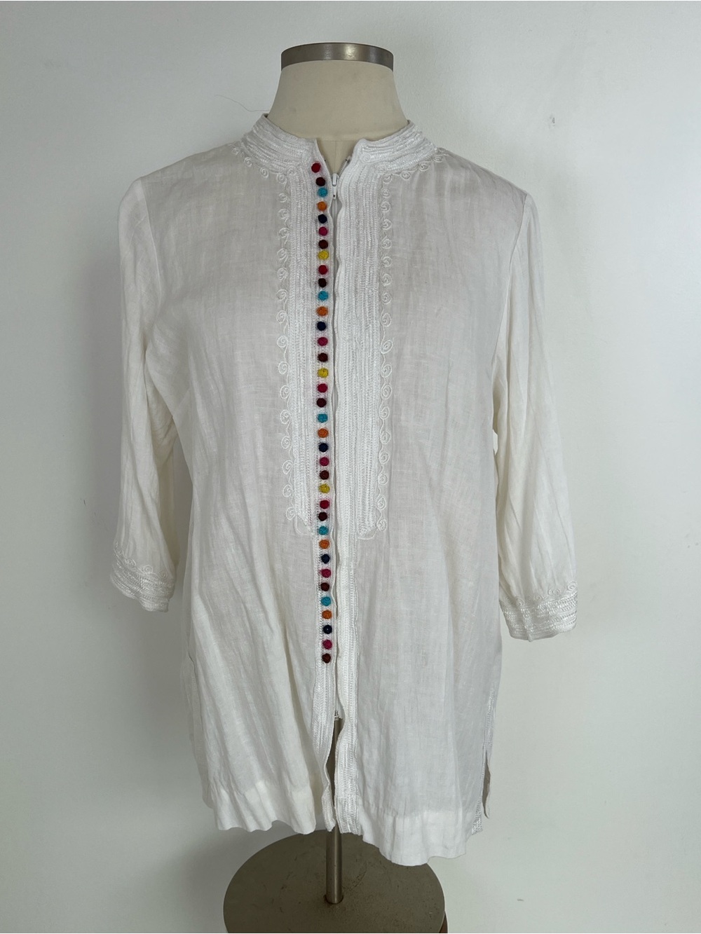 EUC!‎ Soft Surroundings White Long Sleeve Top Size 3X